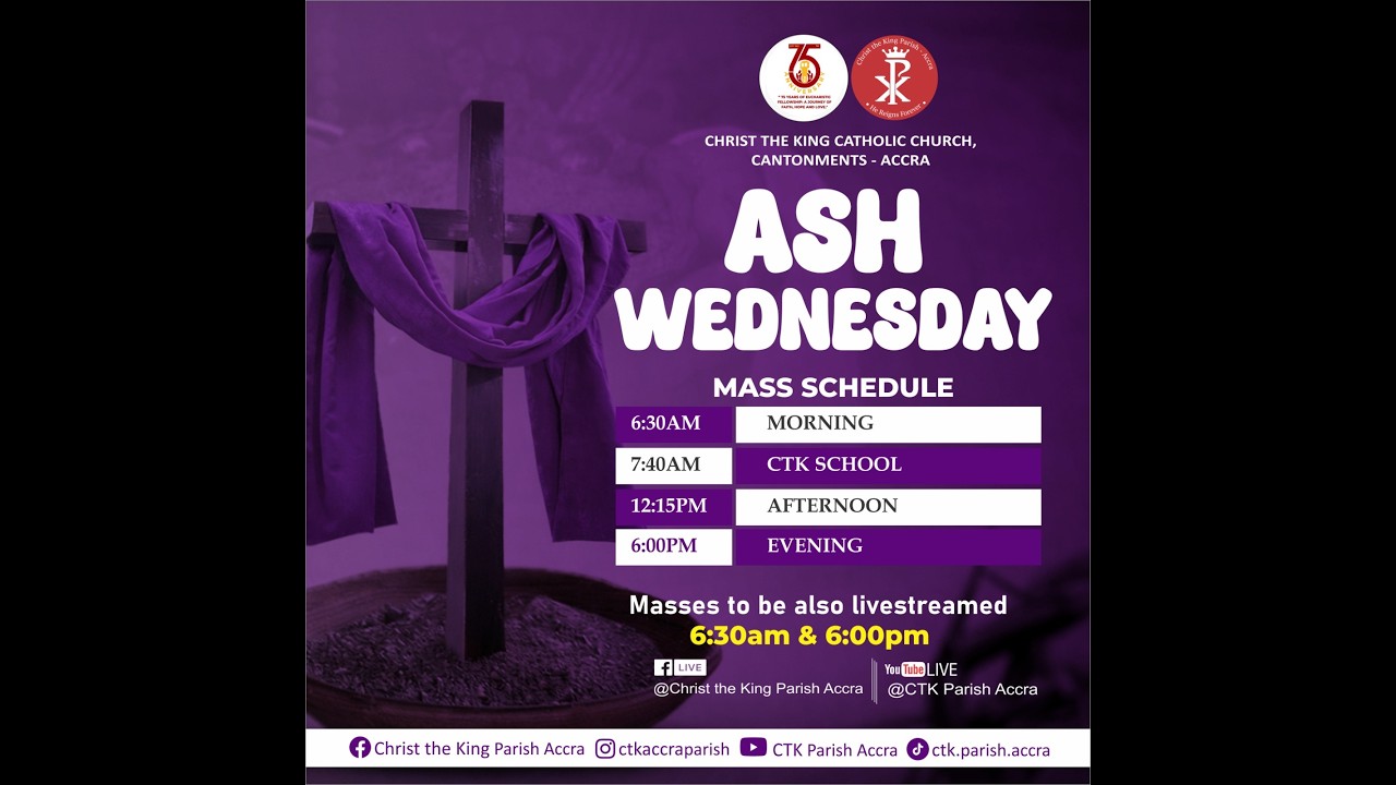 ASH WEDNESDAY,  YEAR A || 18TH FEBRUARY, 2026