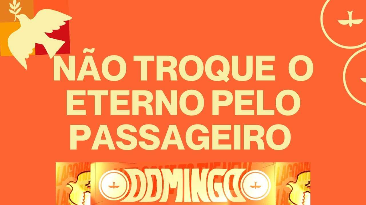NÃO TROQUE  O ETERNO PELO PASSAGEIRO  | PR. RAFAEL XAVIER