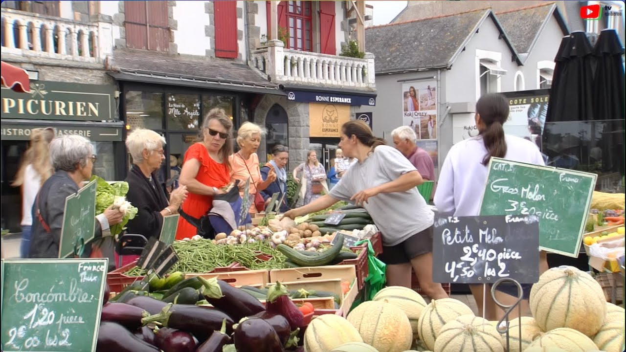 QUIBERON  🇲🇫  | Le Marché Estival du Samedi  |  TV Quiberon 24/7