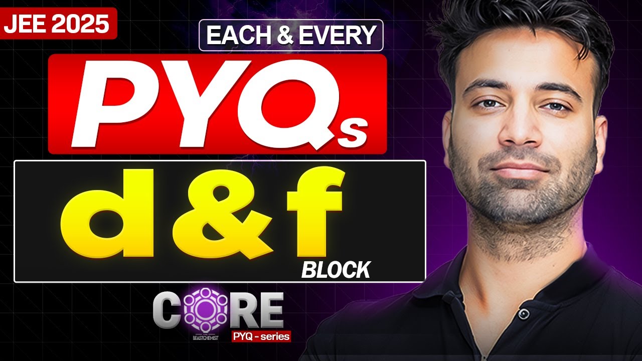 All d and f block PYQs from 2019 to 2024 l Part 1 | CORE series | JEE Main 2025
