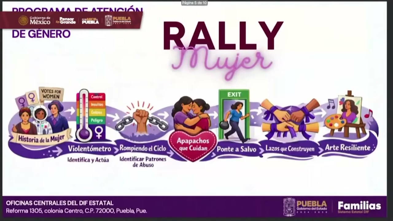 💜 Activa Puebla una agenda que fortalece a las mujeres en el #8M.