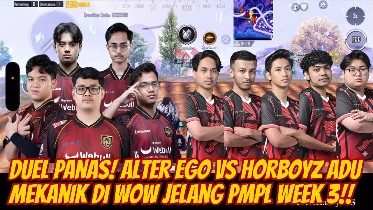 Duel Mekanik Alter Ego vs Horboyz di WOW Jelang PMPL Week 3 🥶😱 #pubgmobile