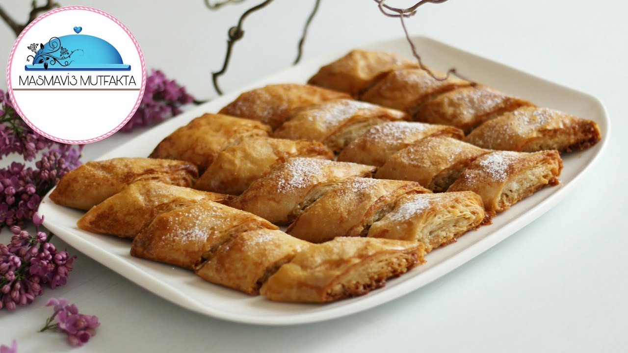 20 dakikada Tahinli KURU BAKLAVA tarifi|Çıtır çıtır nefis bir Lezzet #Masmavi3Mutfakta