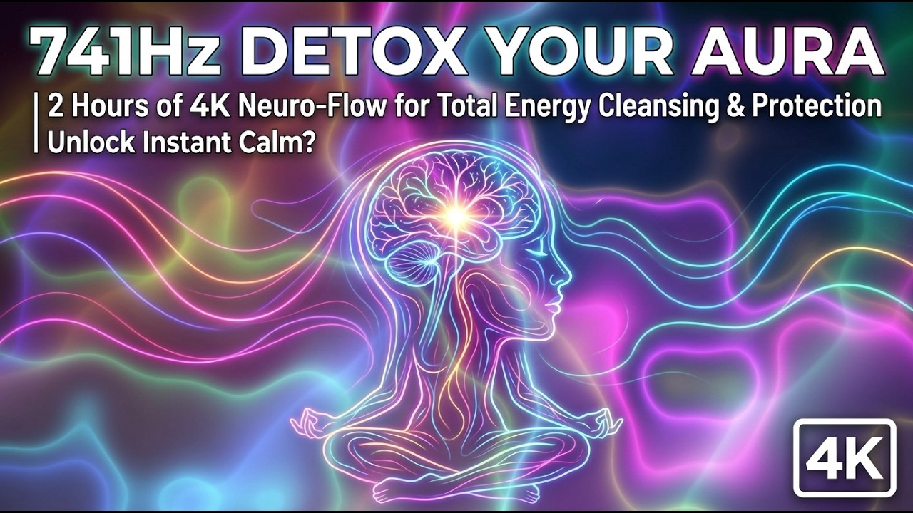 741Hz NEURAL DETOX | 2 Hours of 4K Neuro-Flow to Flush Toxins & Clear Mental Fog