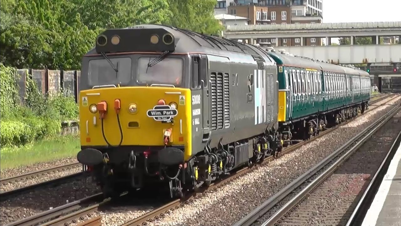 50008 & 4VEP 3417 at Kensington Olympia