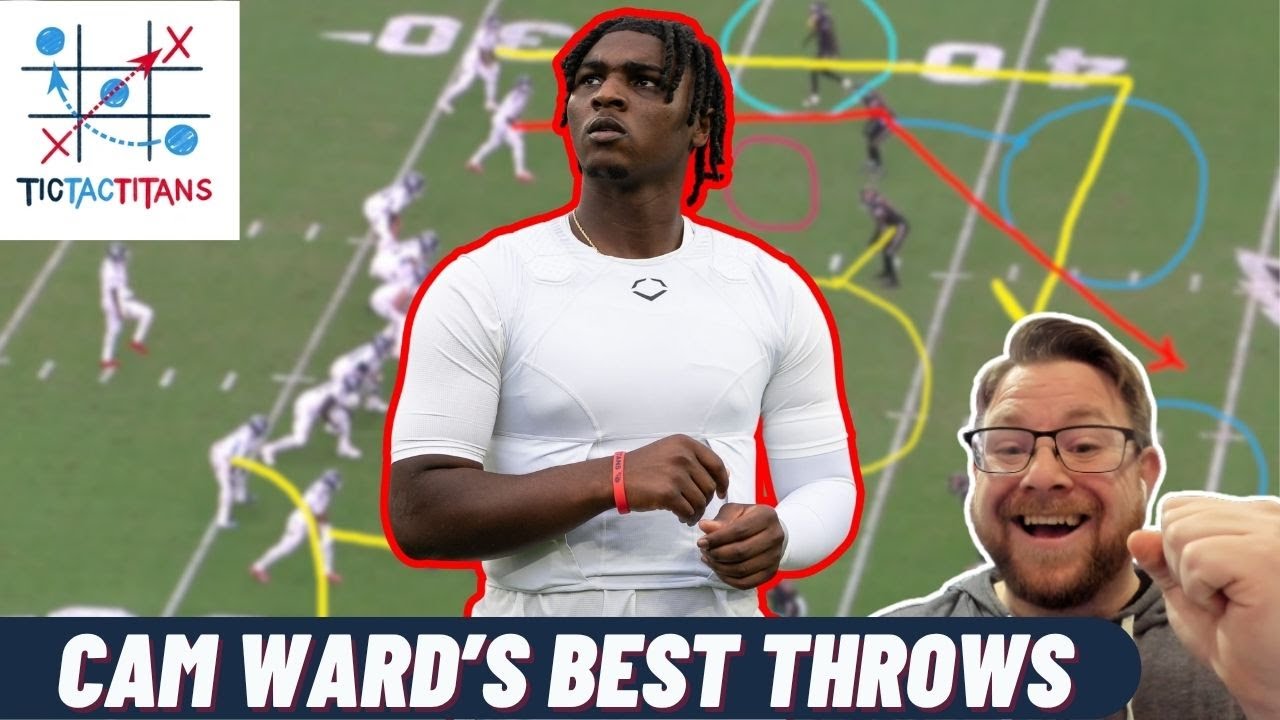 CAM WARD FILM BREAKDOWN: Cam Ward's BEST THROWS from FIRST HALF of Tennessee Titans Rookie Season