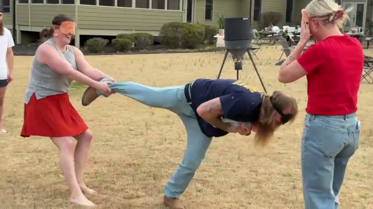 Chadd gets mauled at his baby shower game 