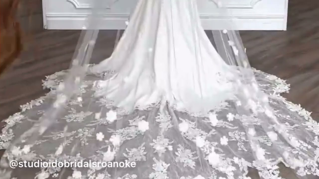 How To: Fluff a veil and train