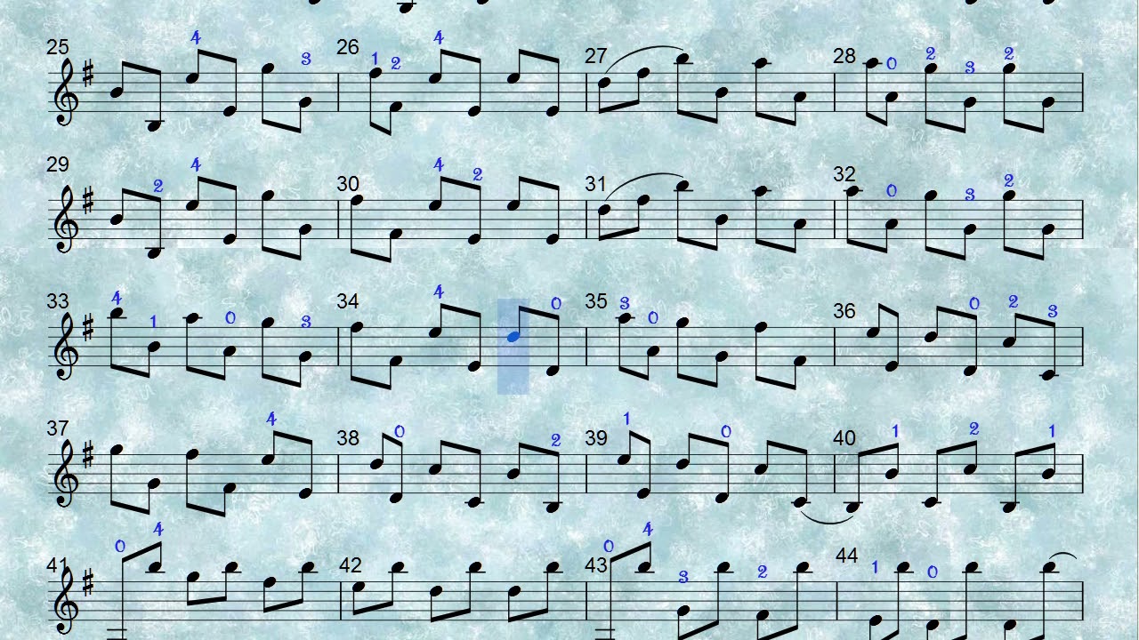 Wohlfahrt Op 45 Violin Etude no 27 tempo=120