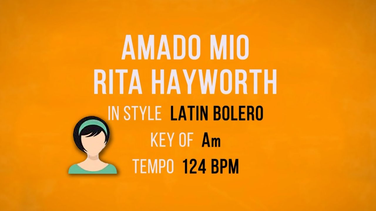 Amado Mio - Karaoke Female Backing Track