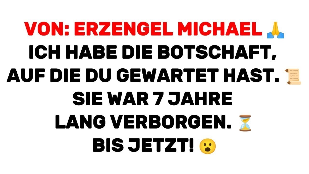 🛑 [NICHT ÜBERSPRINGEN] Der Himmel wird dir diese Botschaft nur dieses EINE Mal senden_ ✨