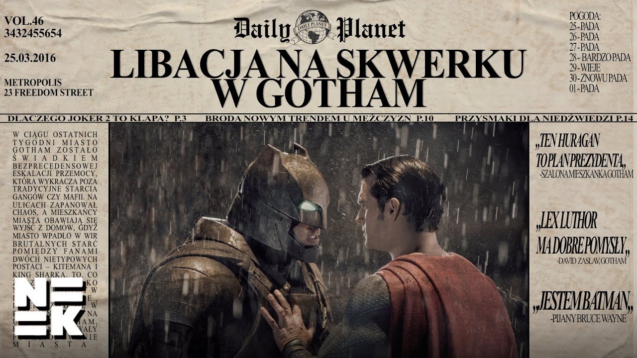 Clark Kent to najgorszy dziennikarz na świecie - Batman V Superman (wersja rozszerzona) po latach!