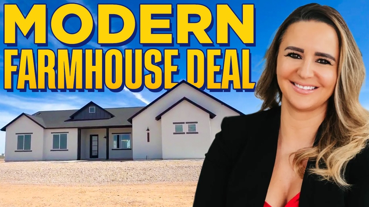 New Modern Farmhouse in Arizona Under $500k (Full Acre West of Buckeye)