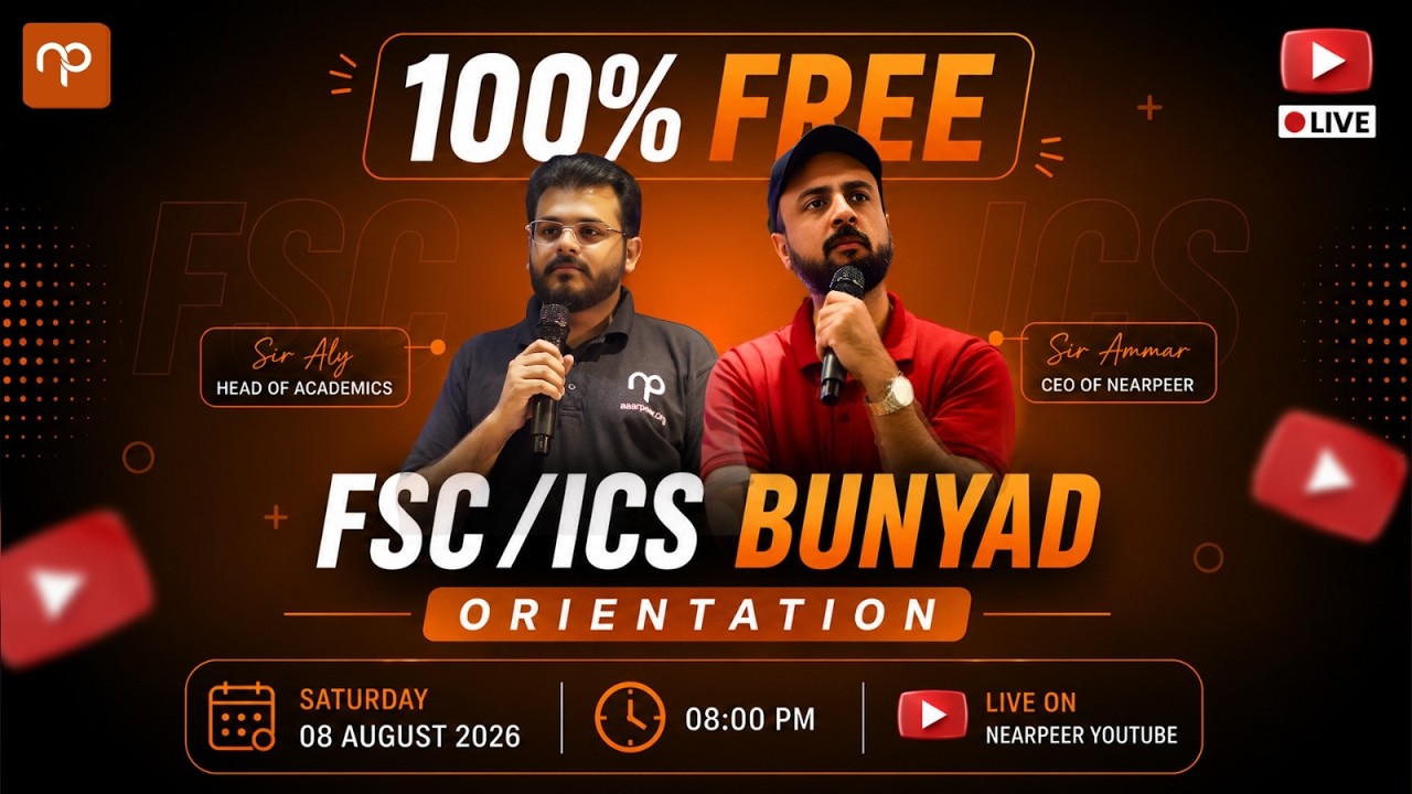 100% FREE FSc/ICS + Entry Test 2027 Preparation | Bunyaad Grand Orientation