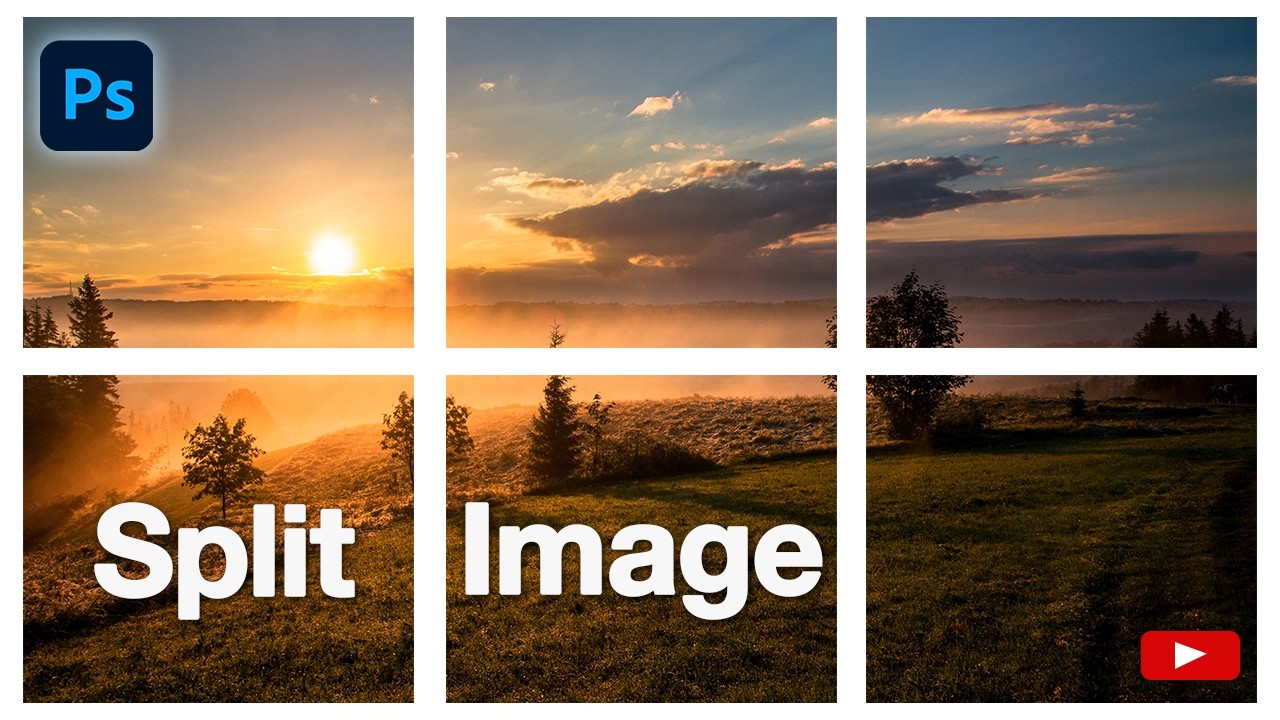 Как разделить изображение в Adobe Photoshop