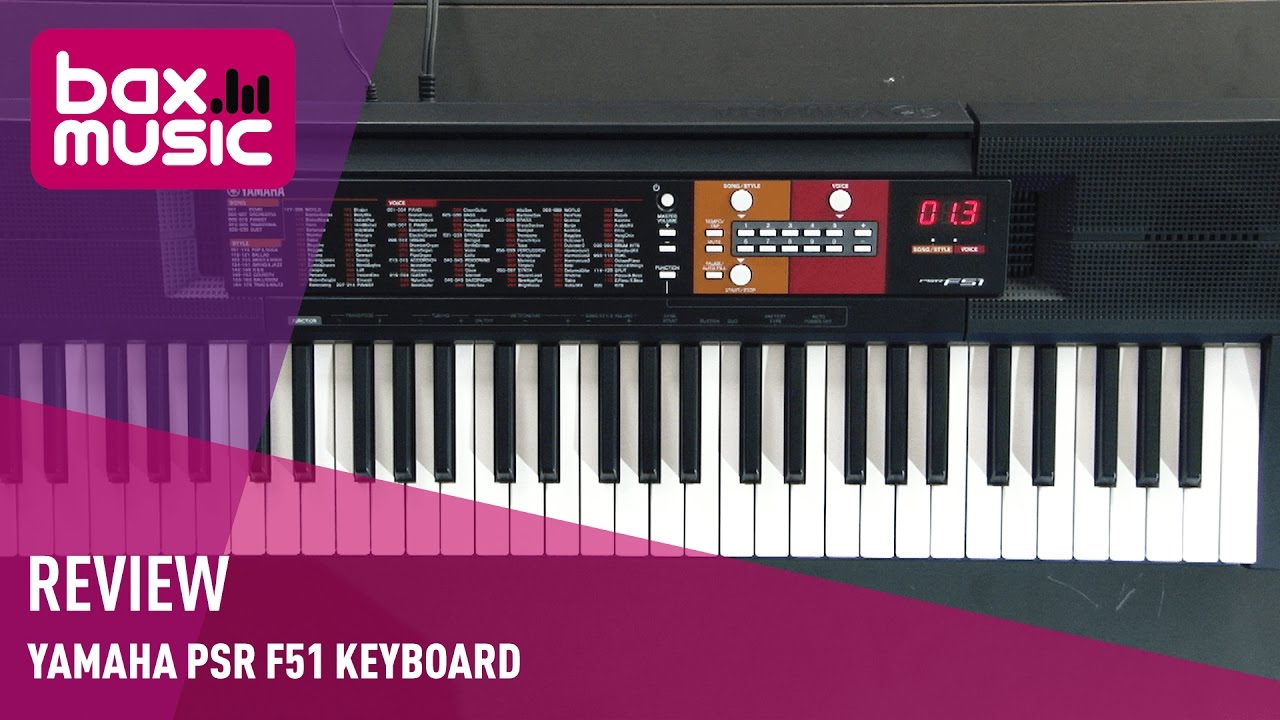 Yamaha PSR-F51 Keyboard Review | Bax Music