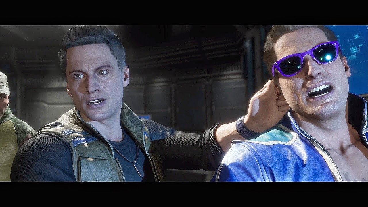 Джонни Кейдж преподаёт урок Джонни Кейджу прошлого — Mortal Kombat 11