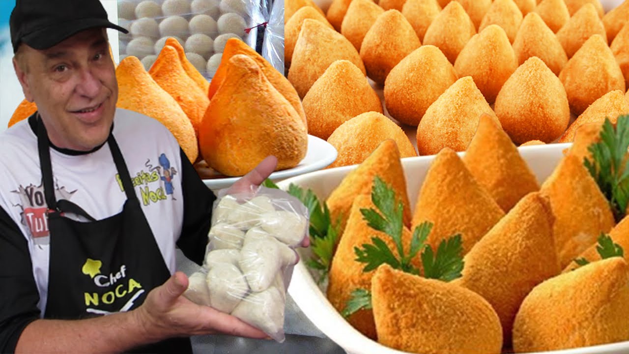 COXINHA DE FRANGO PARA INICIANTES🍗FAÇA E VENDA💰utilizando FORMINHAS
