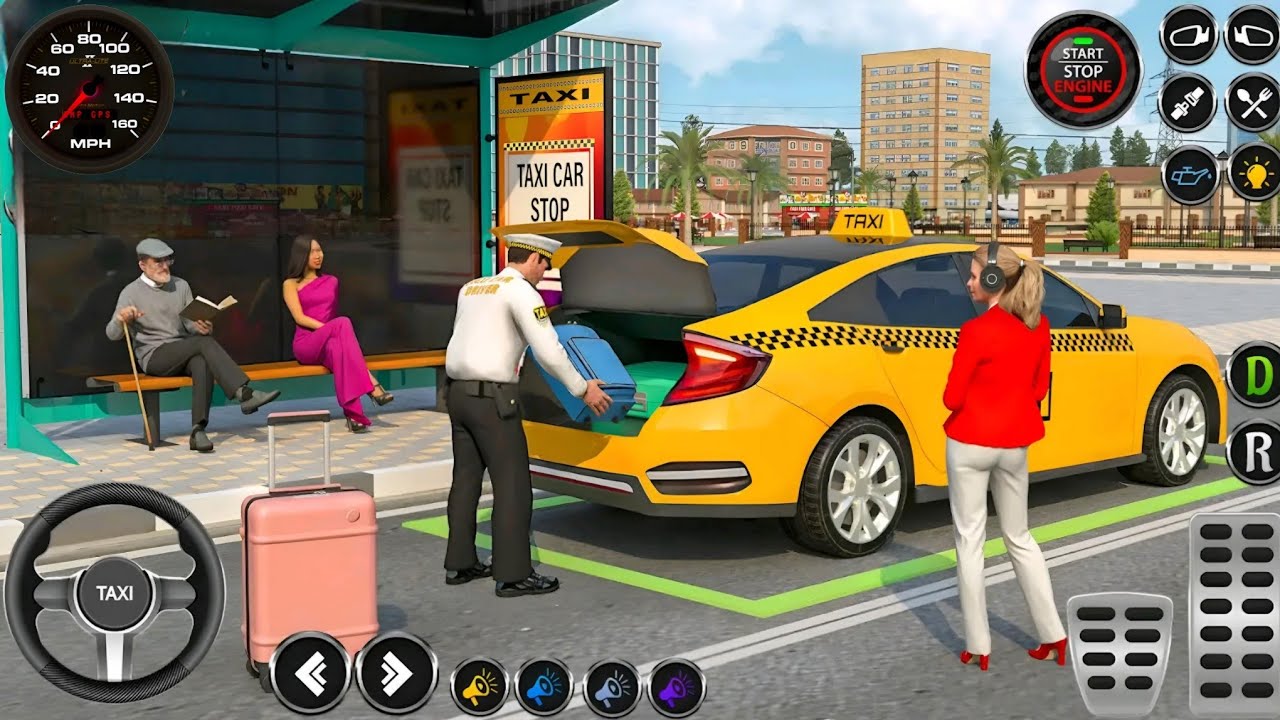 Taxi Car Simulator | City & Off-Road Driving Gameplay
