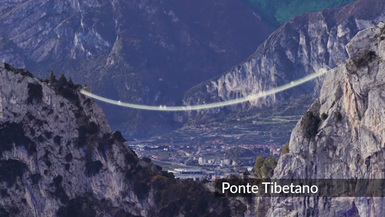 Progetto per fare un ponte tibetano al Castello di Arco e Laghel