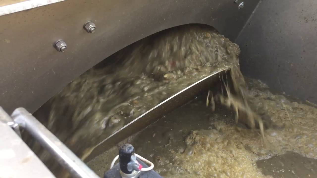 Beast Screening Wet Well Waste from a Vactor Truck at Anne Arundel County MD