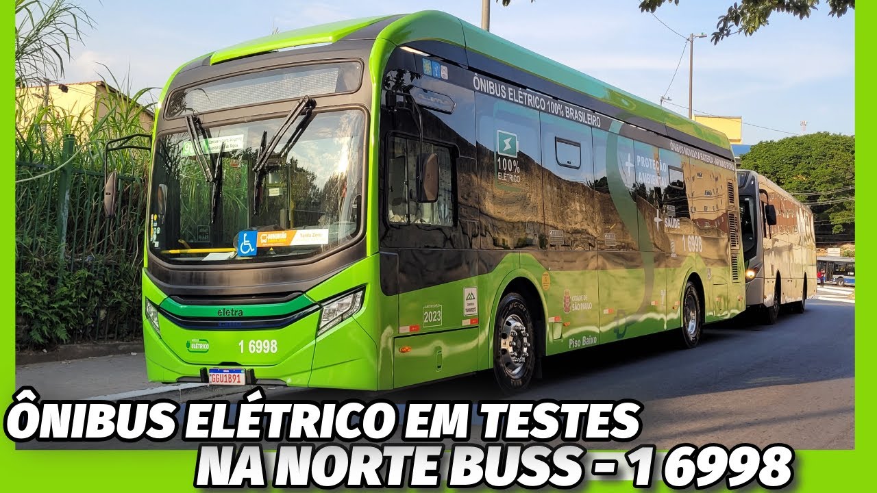 CONHECENDO O &Ocirc;NIBUS EL&Eacute;TRICO EM TESTES na NORTE BUSS! CAIO E-MILLENNIUM MERCEDES BENZ O-500U ELETRA