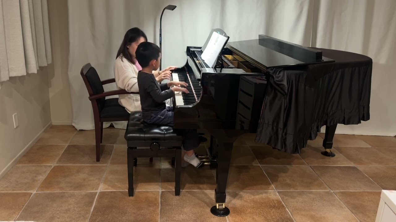 Harry M. (5) plays Shepherd count your sheep & Raccoon Lullaby 