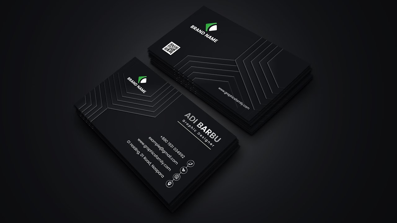Professional luxury business card design || adobe photoshop