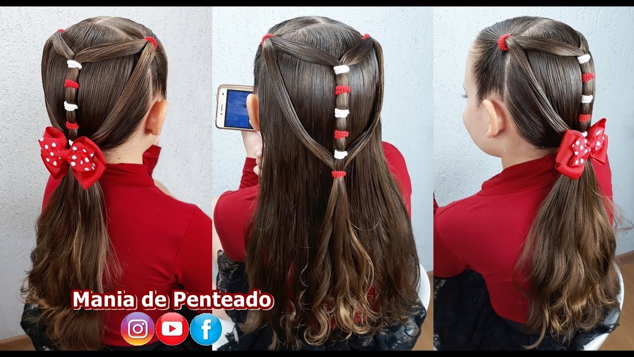 Penteado Fácil e Rápido para Escola | Quick and Easy Hairstyle for School
