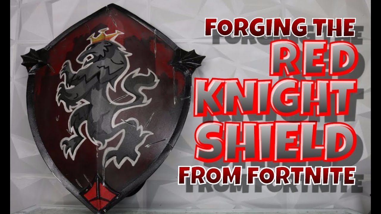 Foam Forging the Red Knight Shield from Fortnite