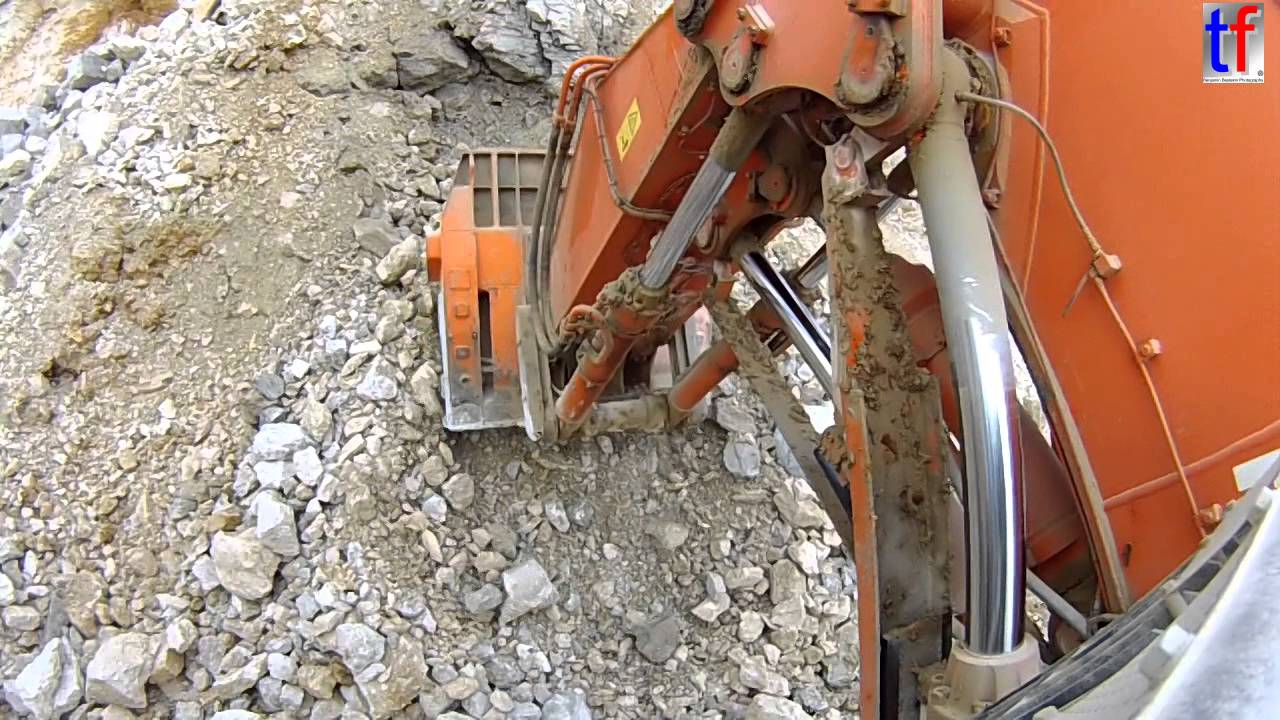 Hitachi ZX870H-3 LD & O&K K55.6 w. ACTION CAM, Quarry / Steinbruch, Germany, 2014. #2