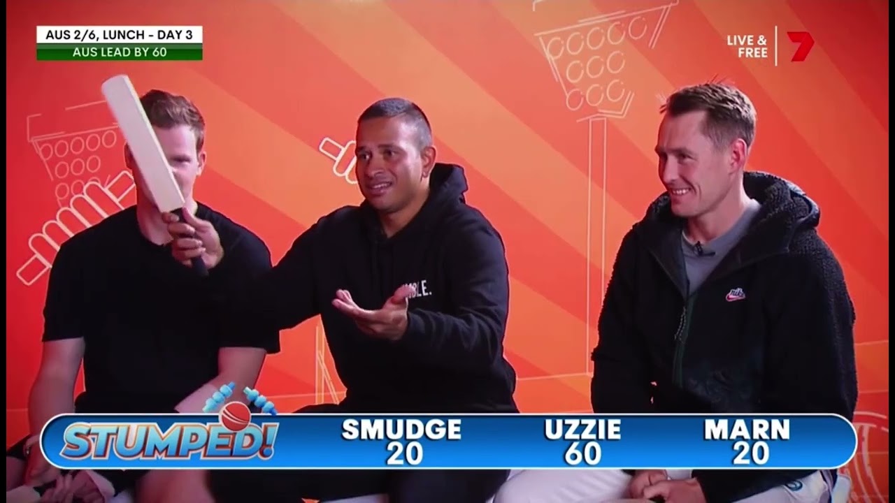 Stumped - Steve Smith, Usman Khawaja & Marnus Labuschagne