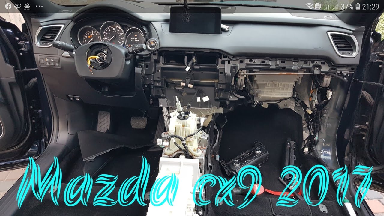 Как снять центральную консоль Mazda Cx9 2017