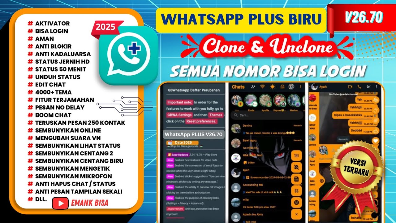 WhatsApp Plus version 26.70 latest update 2026 | WA Plus || WA Plus | WhatsApp mod latest version...