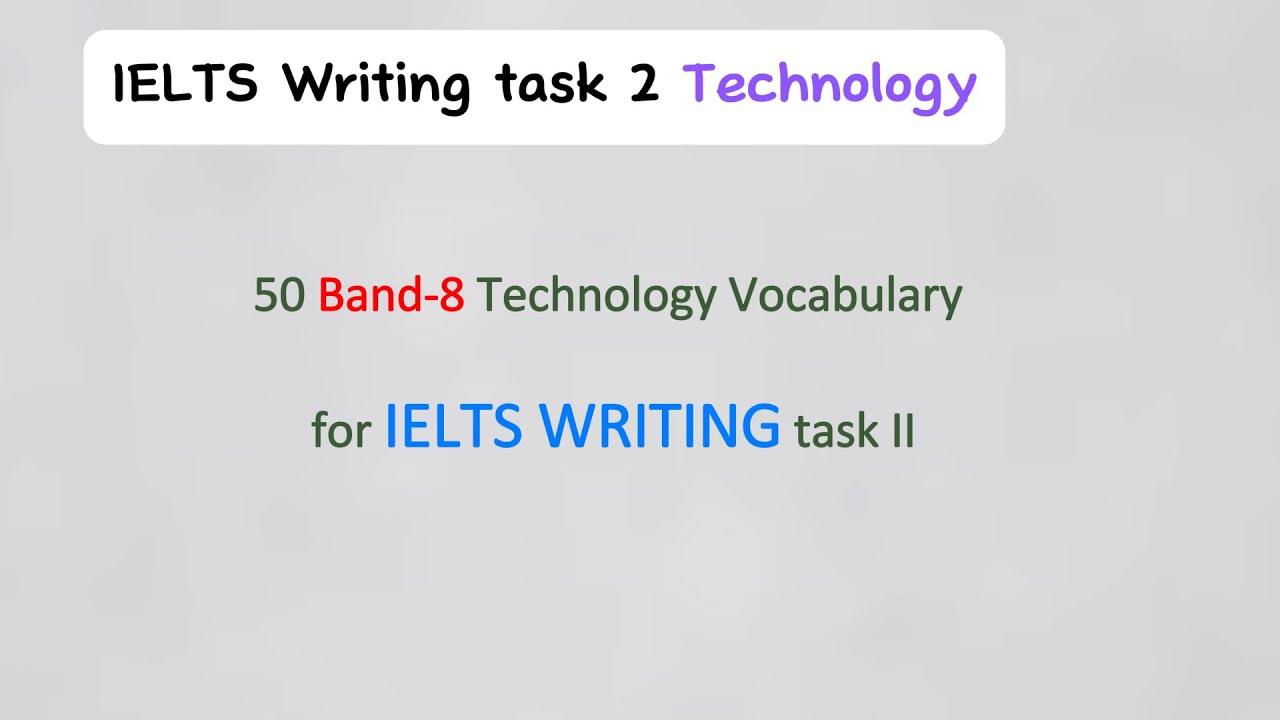 50 Band-8 Technology Essential Words for IELTS Writing Task 2 | IELTS | JoyEnglish
