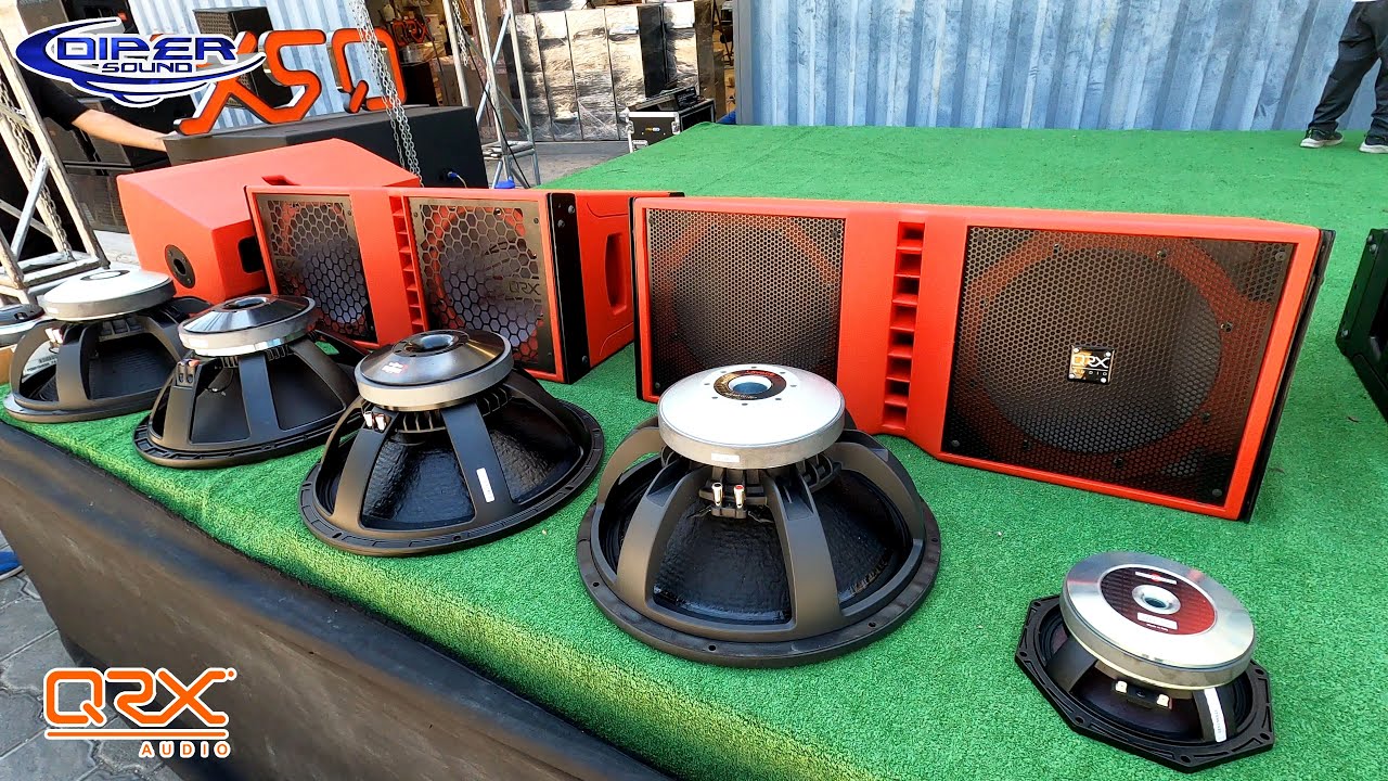 QRX EMPRESA DE BAFLES CON NUEVOS MODELOS Y BOCINAS CHECALOS! - DIPER SOUND -