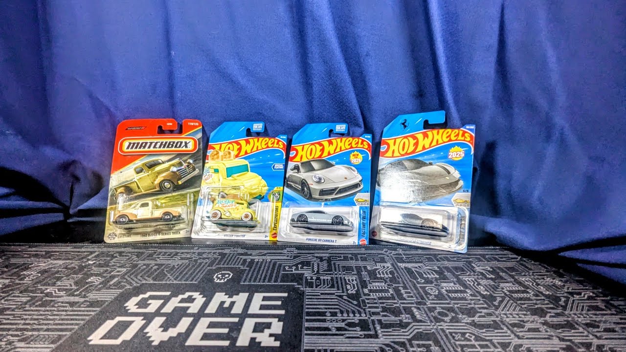 На этой неделе нам удалось приобрести машинки Hot Wheels и одну машинку Matchbox.