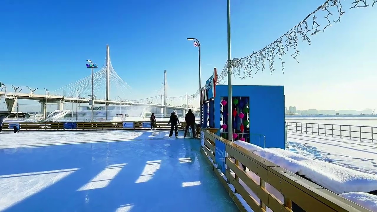 «Флагшток»-самый красивый каток Петербурга 🧊🛼⛸️