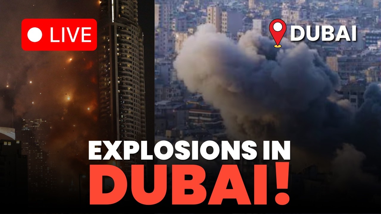 Dubai Hit Again LIVE: Smoke Rises Over Skyline | Burj Khalifa In Background | Middle East War
