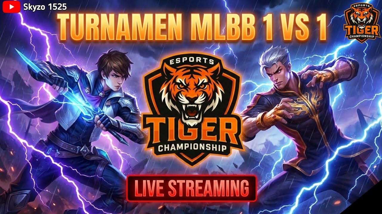 LIVE STREAMING TURNAMEN MOBIL LEGENDS BANG BANG 1 VS 1 Final - ESPORTS TIGER CHAMPIONSHIP DAY 5