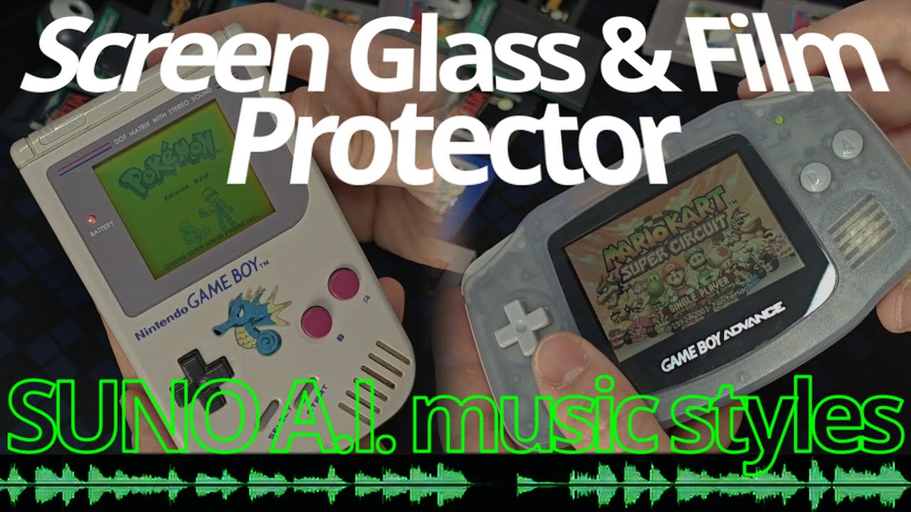 GAMEBOY Screen Glass & Film Protector Replacement & SUNO Music Styles #protector #gameboy #advance