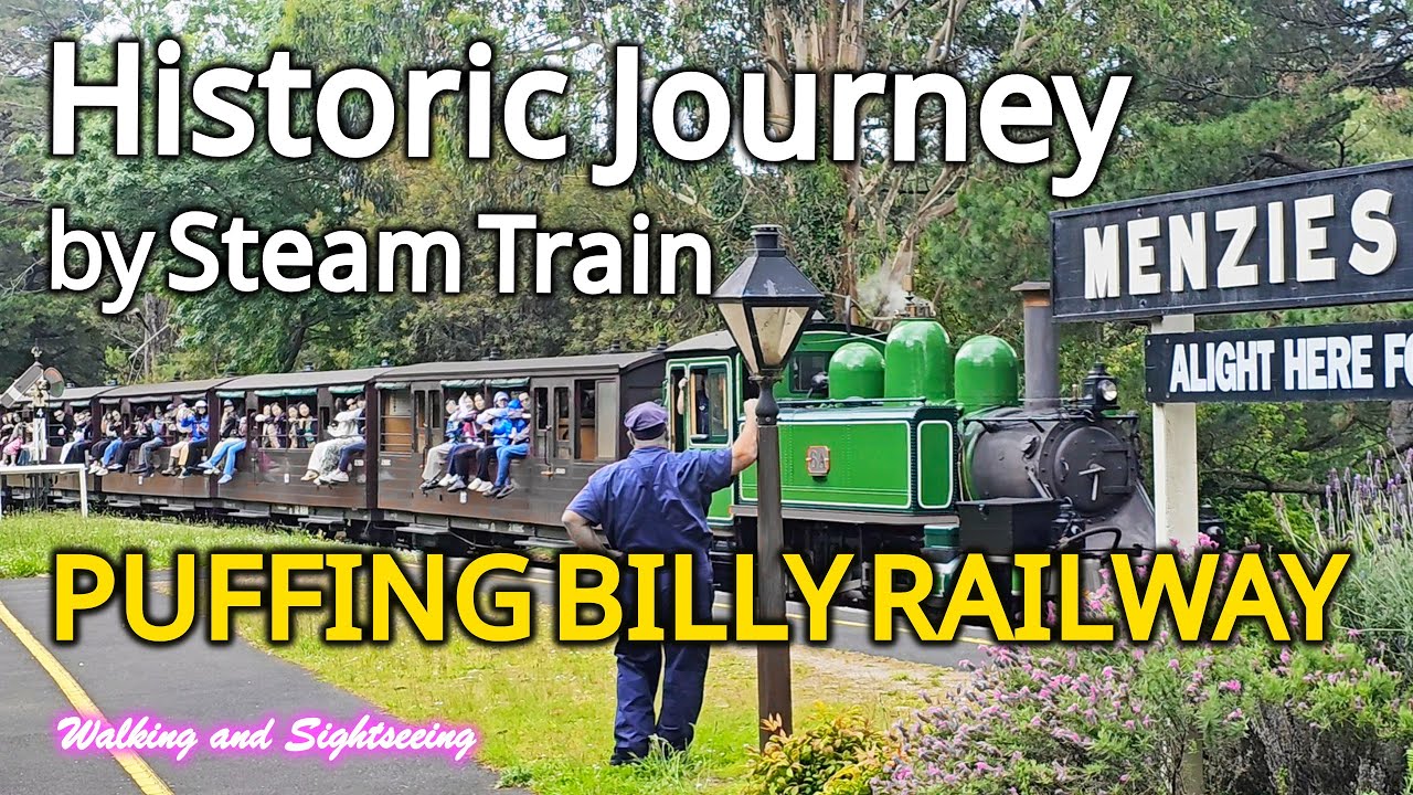 Puffing Billy Railway Steam Train Journey | Lakeside to Belgrave Station🚂 Dandenong Ranges Australia
