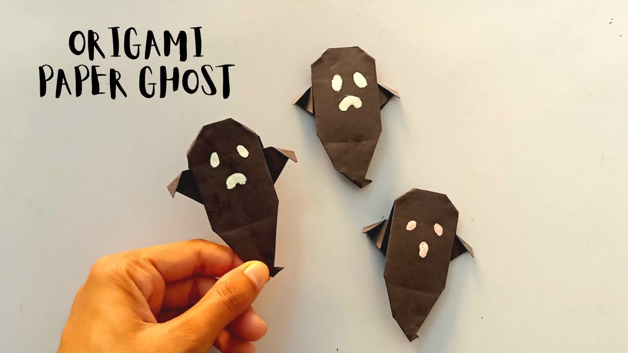 Origami Paper Ghost | How to make an easy paper ghost | Craftboat