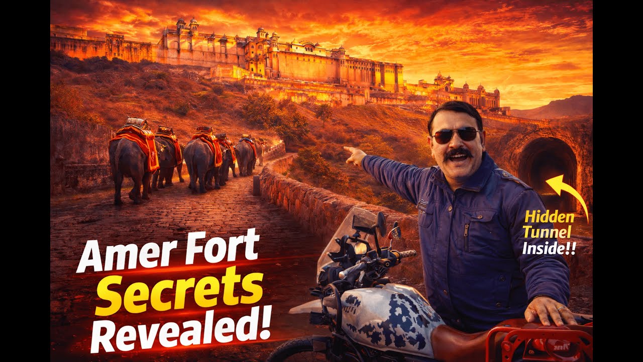 Amer Fort की गुप्त सुरंग 😱 | 500 साल पुराना राज़ | Jaipur Secrets | Shekhawat Moto Rides