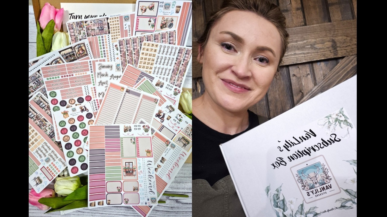 February Unboxing! 🌷VanLily's Monthly Planner Sticker Subscription Box TBM Live Rich  #tbm #planner
