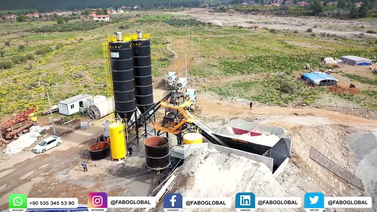 FABO | Turbomix-100 Mobile Concrete Batching Plant | Has Started to Work in Muğla / TÜRKİYE