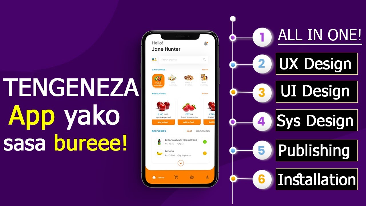 Huhitaji kuandika CODE hata moja! Jinsi ya kutengeneza App za Simu buree Full Course
