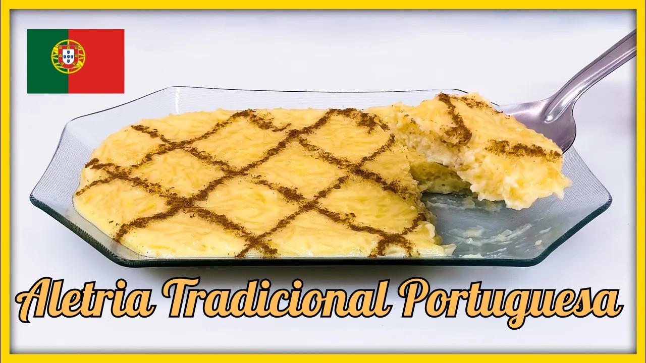 🍮🇵🇹 ALETRIA TRADICIONAL PORTUGUESA: Cremosa, FÁCIL e com Sabor de Infância! 😋✨