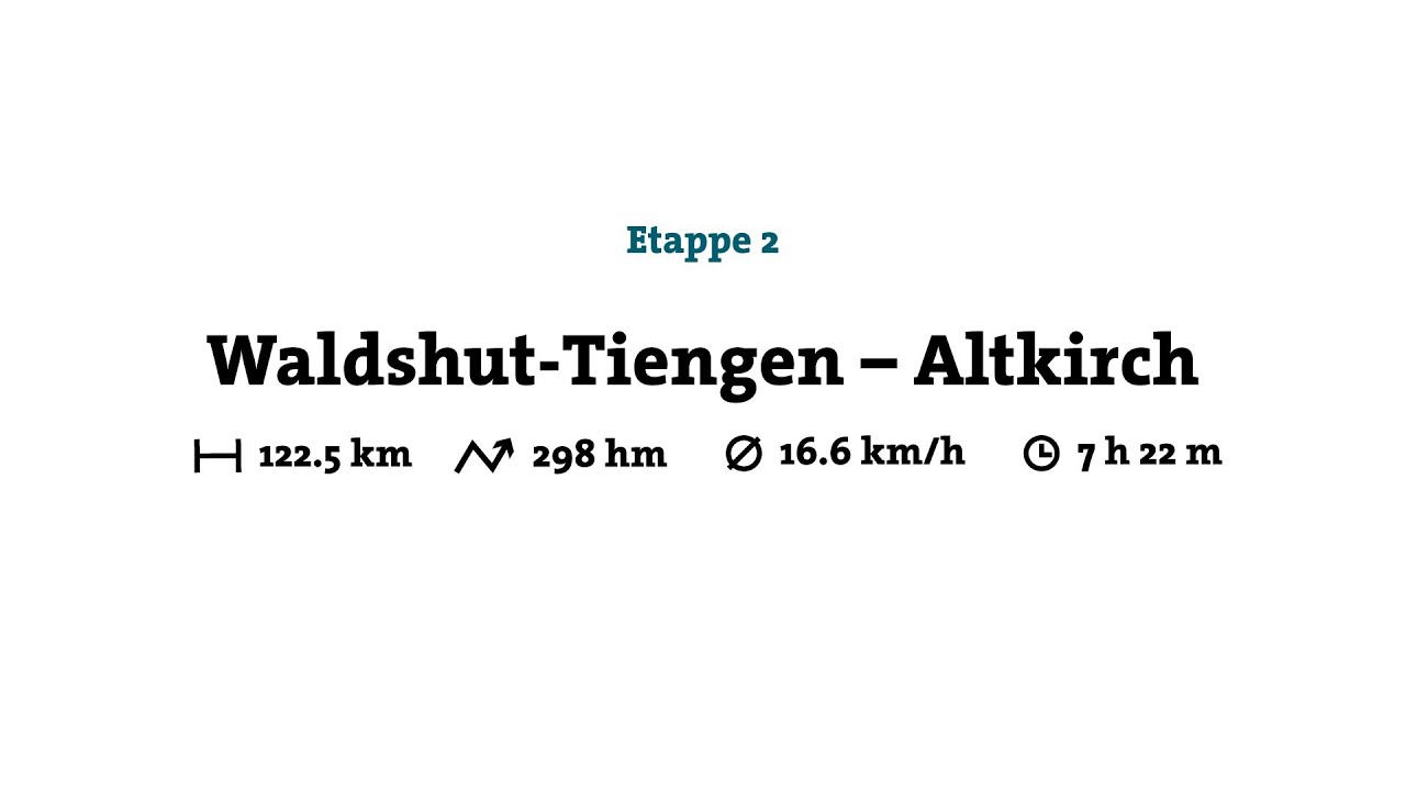 Veloreise Etappe 2/14: Waldshut-Tiengen &ndash; Altkirch