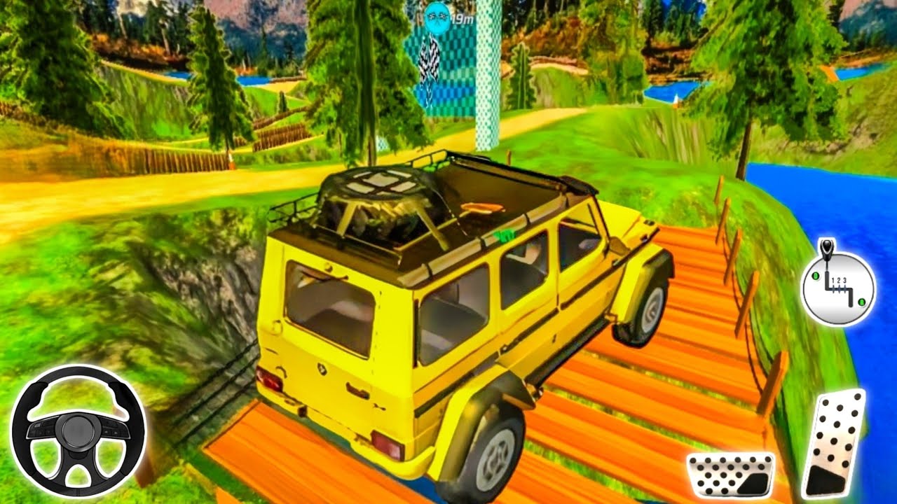 Jeep Driving on Risky Hill Road – Finish Line Test | Android Gameplay #2